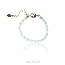 pulseira pérola grão de arroz (infantil)
