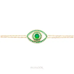pulseira olho grego cravejado em zircônias 