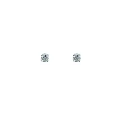 brinco solitário moissanite
