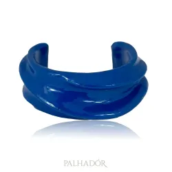 bracelete ondas spfw esmaltado signature blue