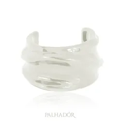 bracelete ondas spfw esmaltado white