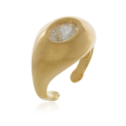 anel dedinho oval