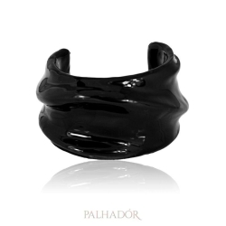 bracelete ondas spfw esmaltado black