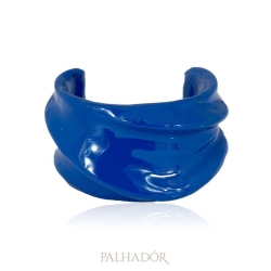 bracelete ondas spfw esmaltado signature blue