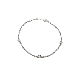 pulseira rivieira moissanite