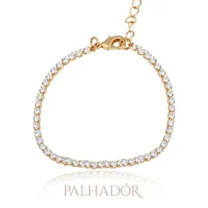 pulseira riviera  cristal ouro