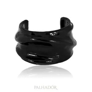 bracelete ondas spfw esmaltado black