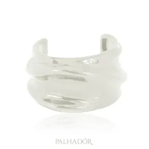 bracelete ondas spfw esmaltado white