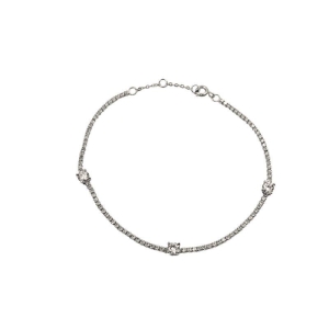 pulseira rivieira moissanite