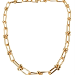 colar tiffany hardwear com fecho graduado ouro