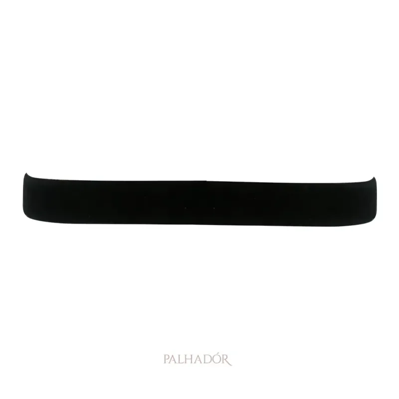 COLAR CHOKER VELUDO PRETO RÓDIO BRANCO