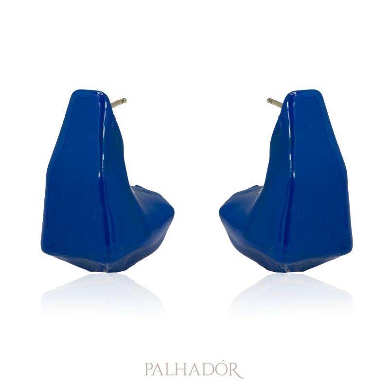 BRINCO GOTA FACETADO SPFW ESMALTADO SIGNATURE BLUE