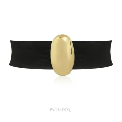colar choker orgânica oval ouro