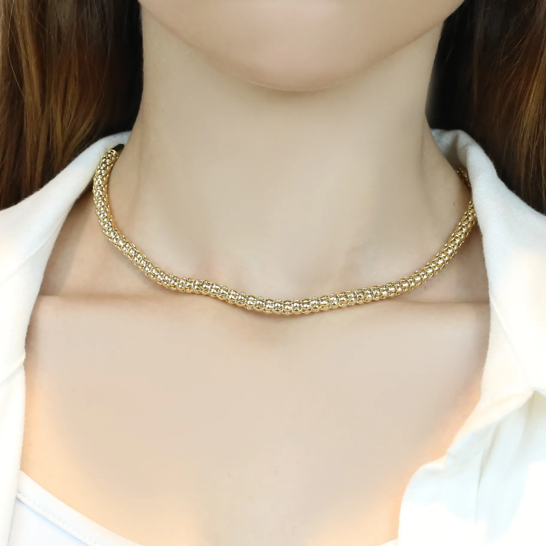 CHOKER MORANGO 50MM OURO