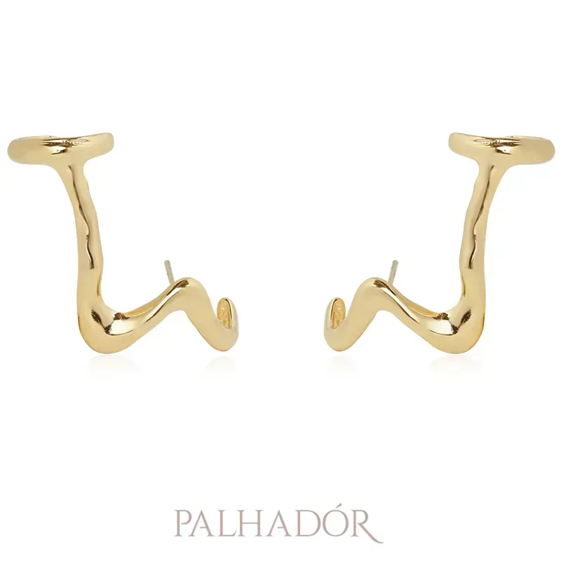 BRINCO EARCUFF ORGÂNICO OURO