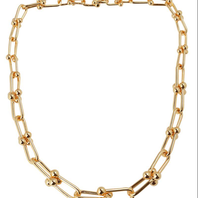 COLAR TIFFANY HARDWEAR COM FECHO GRADUADO OURO