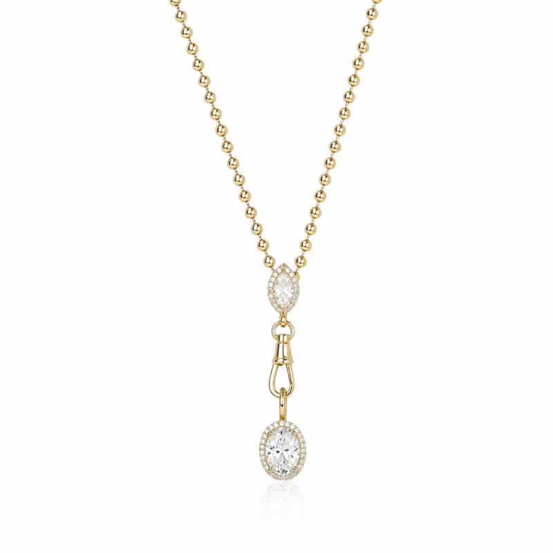 Colar Sparkle  Moissanite  